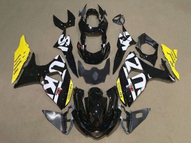 Carenagens Moto Suzuki GSXR 1000 2009-2016 - Preto Branco Amarelo