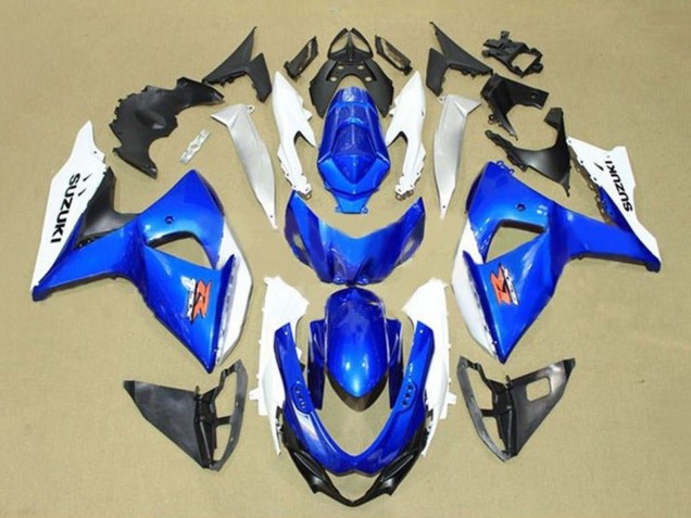 Carenagens Moto Suzuki GSXR 1000 2009-2016 - Branco Azul Vermelho
