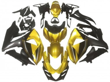 Carenagens Moto Suzuki GSXR 1000 2009-2016 - Ouro Preto Cinzento Escuro
