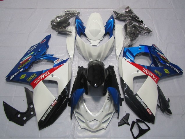 Carenagens Moto Suzuki GSXR 1000 2009-2016 - Branco Azul Vermelho Preto TaMobil