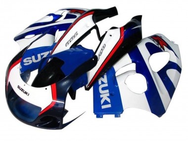 Carenagens Moto Suzuki GSXR 600 / GSXR 750 1996-2000 - Azul Branco Azul Escuro Vermelho