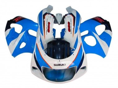 Carenagens Moto Suzuki GSXR 600 / GSXR 750 1996-2000 - Azul Branco Vermelho