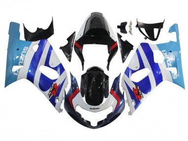 Carenagens Moto Suzuki GSXR 600 / GSXR 750 2001-2003 - Branco Triple Azul Preto Brilhante Vermelho