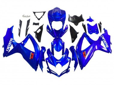 Carenagem Moto Suzuki GSXR 600 / GSXR 750 2008-2010 - Azul Branco Vermelho