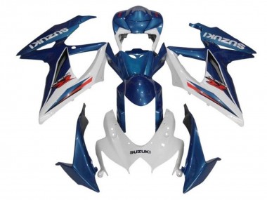 Carenagens Moto Suzuki GSXR 600 / GSXR 750 2008-2010 - Azul Branco Vermelho
