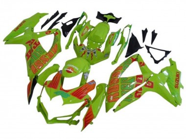 Carenagens Moto Suzuki GSXR 600 / GSXR 750 2008-2010 - Verde Laranja Rossi