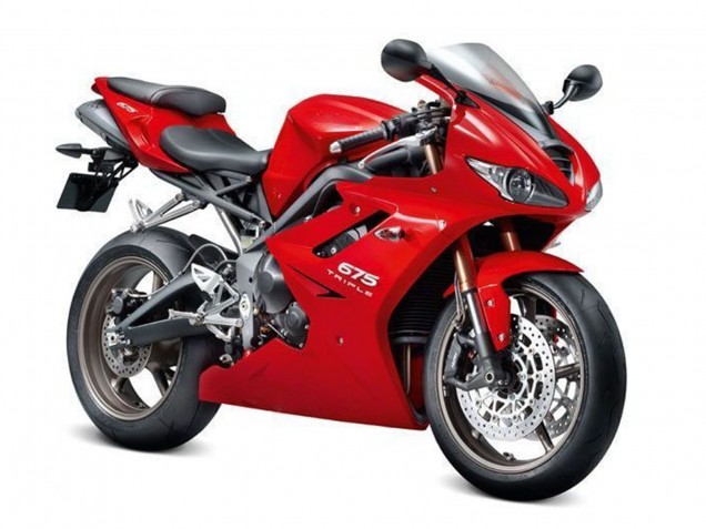 Carenagem Moto Triumph Daytona 675 Triple 2009-2012 - Vermelho