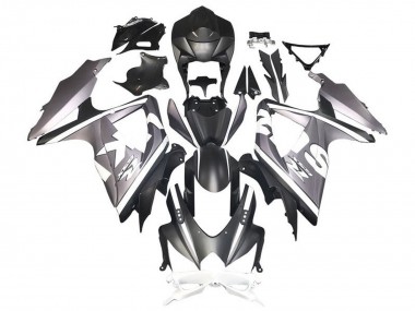 Carenagens Moto Suzuki GSXR 600 / GSXR 750 2008-2010 - Prata Branco Preto Fosco