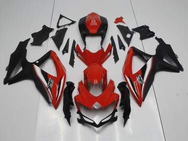 Carenagens Moto Suzuki GSXR 600 / GSXR 750 2008-2010 - Vermelho Preto Branco Prata