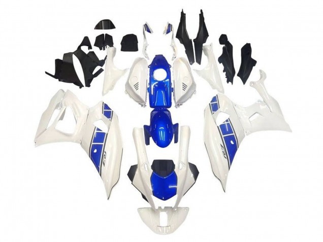 Carenagens Moto Yamaha YZF R7 2021-2024 - Branco Azul Listra