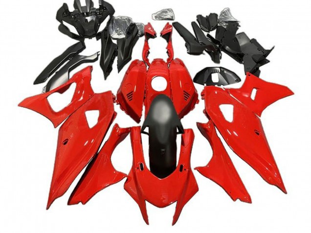 Carenagens Moto Yamaha YZF R7 2021-2024 - Vermelho Preto Fosco