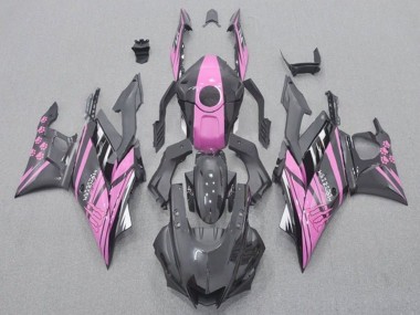 Carenagens Moto Yamaha YZF R3/R25 2019-2021 - Rosa Preto Monstro