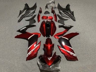 Carenagens Moto Yamaha YZF R3/R25 2022-2024 - Vermelho Branco Preto Brilhante