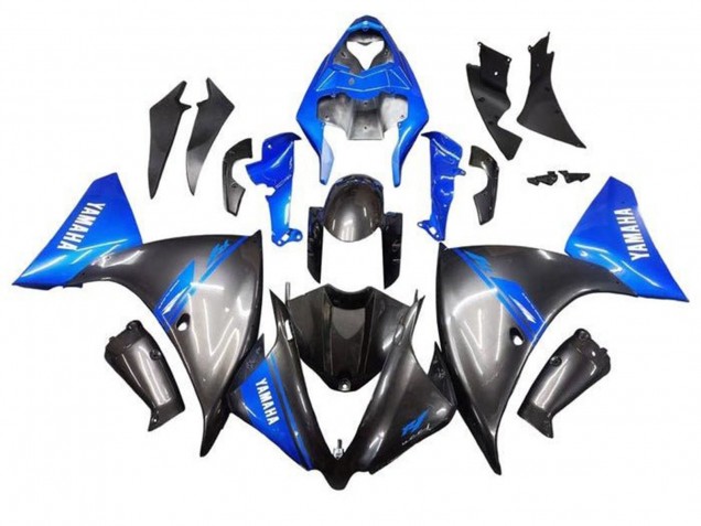 Carenagens Moto Yamaha YZF 1000 R1 2009-2011 - Azul Cinzento Preto