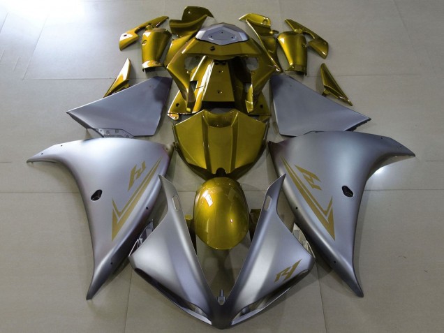 Carenagens Moto Yamaha YZF 1000 R1 2009-2011 - Prata Ouro