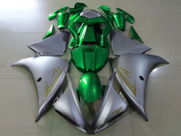 Carenagens Moto Yamaha YZF 1000 R1 2009-2011 - Prata Verde