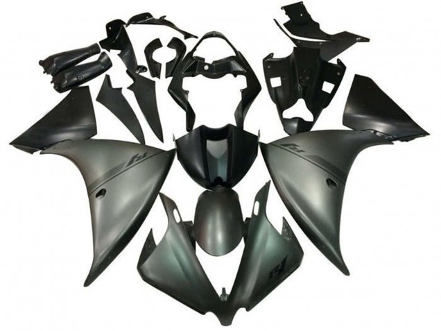 Carenagens Moto Yamaha YZF 1000 R1 2009-2011 - Prata Preto Fosco