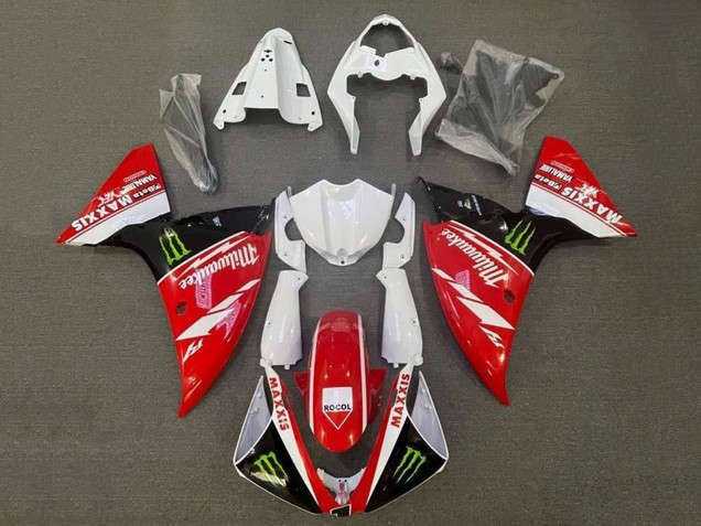 Carenagens Moto Yamaha YZF 1000 R1 2009-2011 - Branco Vermelho Preto Verde Monstro Milwaukee