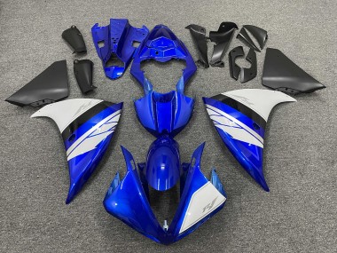 Carenagens Moto Yamaha YZF 1000 R1 2012-2014 - Azul Branco Preto