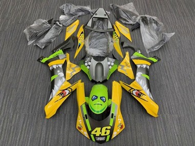 Carenagens Moto Yamaha YZF 1000 R1 2015-2019 - Amarelo Verde Tubarão 46