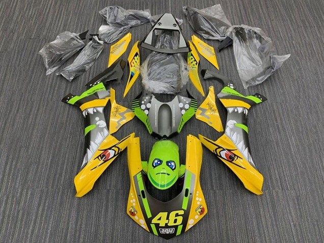 Carenagens Moto Yamaha YZF 1000 R1 2015-2019 - Amarelo Verde Tubarão 46