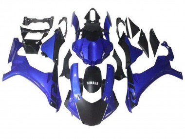 Carenagem Moto Yamaha YZF 1000 R1 2015-2019 - Azul Preto Fosco