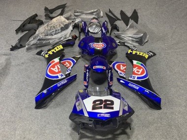 Carenagens Moto Yamaha YZF 1000 R1 2015-2019 - Azul Branco Preto Vermelho Pata 22