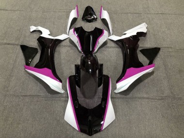 Carenagens Moto Yamaha YZF 1000 R1 2015-2019 - Branco Preto Brilhante Rosa