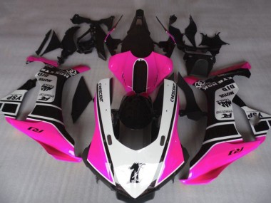 Carenagens Moto Yamaha YZF 1000 R1 2015-2019 - Rosa Branco Preto Brilhante Motul YSP
