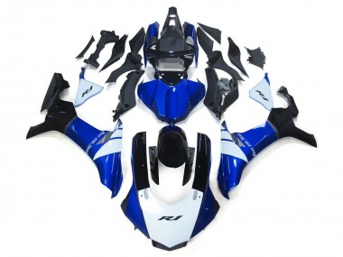 Carenagens Moto Yamaha YZF 1000 R1 2015-2019 - Branco Azul Preto