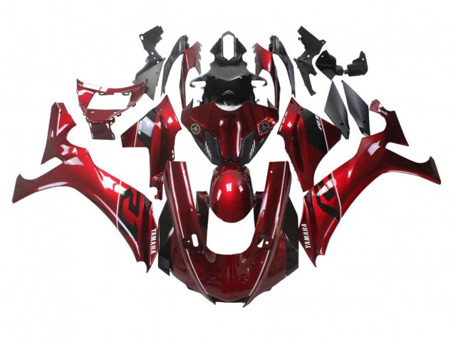 Carenagens Moto Yamaha YZF 1000 R1 2020-2025 - Vermelho Branco Preto Listra
