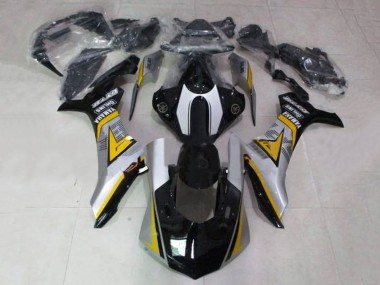 Carenagem Moto Yamaha YZF 1000 R1 2020-2025 - Prata Amarelo Preto Brilhante