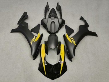 Carenagens Moto Yamaha YZF 1000 R1 2020-2025 - Preto Brilhante Preto Fosco Amarelo