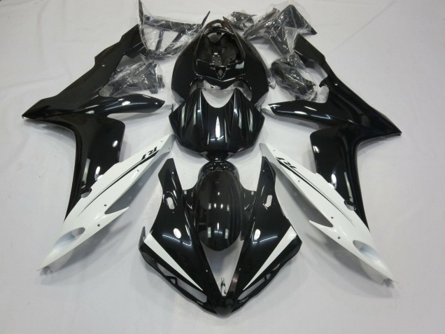 Carenagens Moto Yamaha YZF 1000 R1 2004-2006 - Preto Brilhante Branco