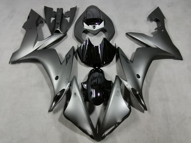 Carenagens Moto Yamaha YZF 1000 R1 2004-2006 - Prata Fosco Preto Brilhante