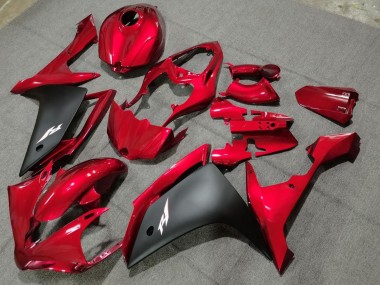 Carenagens Moto Yamaha YZF 1000 R1 2004-2006 - Vermelho Preto Fosco