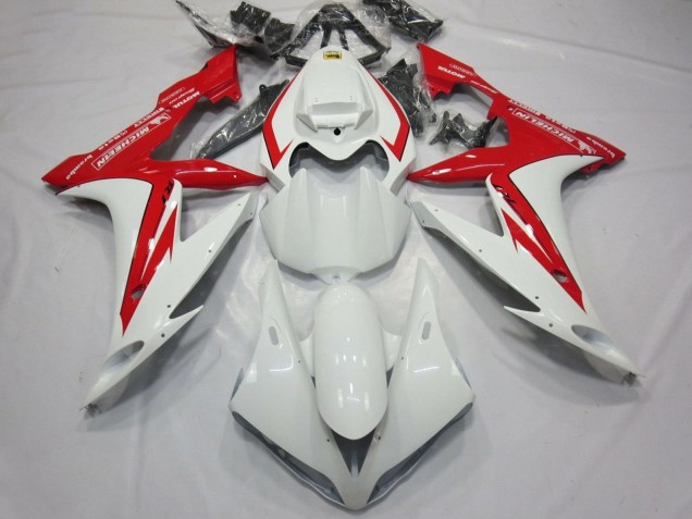 Carenagens Moto Yamaha YZF 1000 R1 2004-2006 - Branco Vermelho