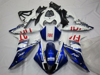 Carenagens Moto Yamaha YZF 1000 R1 2004-2006 - Branco Azul Vermelho Fiat
