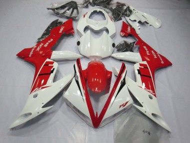 Carenagem Moto Yamaha YZF 1000 R1 2004-2006 - Branco Vermelho Preto