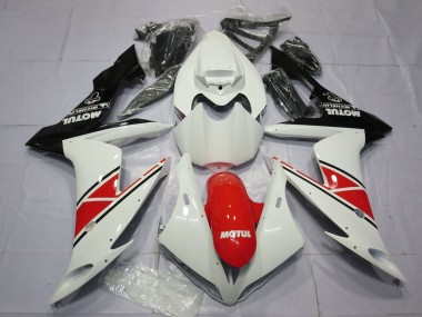 Carenagens Moto Yamaha YZF 1000 R1 2004-2006 - Branco Vermelho Preto