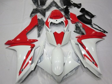 Carenagem Moto Yamaha YZF 1000 R1 2007-2008 - Branco Vermelho