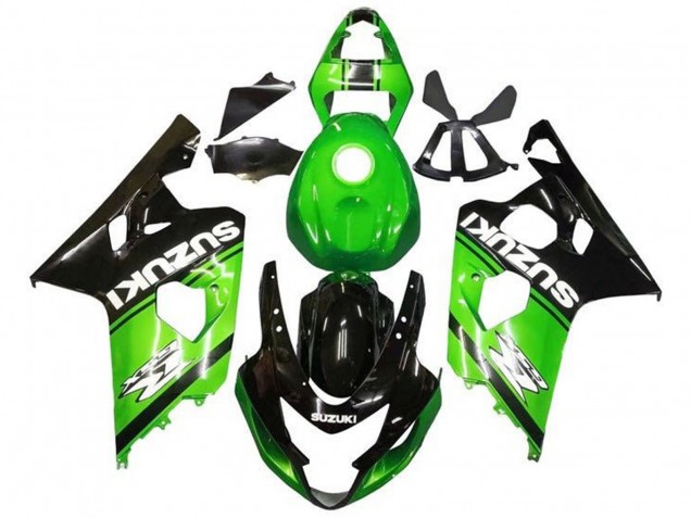 Carenagens Moto Suzuki GSXR 600 / GSXR 750 2004-2005 - Verde Preto Branco