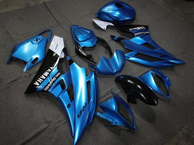 Carenagens Moto Yamaha YZF R6 2006-2007 - Azul Preto Brilhante Branco