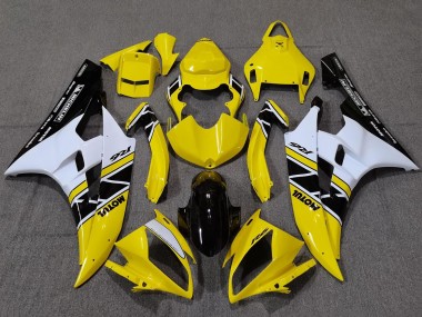 Carenagens Moto Yamaha YZF R6 2006-2007 - Amarelo Branco Preto Brilhante Motul Michelin