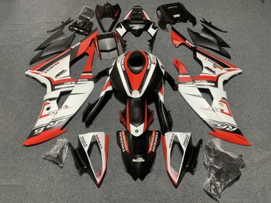 Carenagens Moto Yamaha YZF R6 2008-2016 - Branco Vermelho Preto Fosco