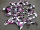 Carenagens Moto Yamaha YZF R6 2008-2016 - Branco Rosa Cinzento Preto Camouflage