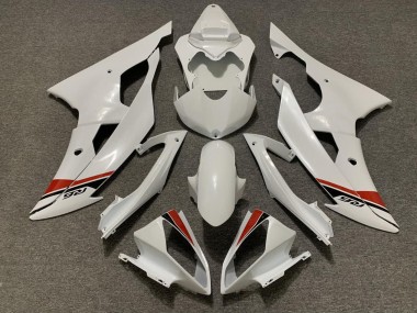 Kits Carenagens Moto Yamaha YZF R6 2008-2016 - Branco Pérola Vermelho