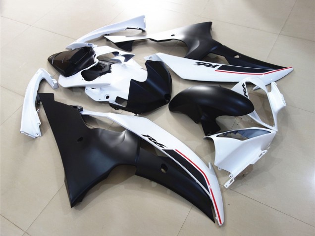 Carenagens Moto Yamaha YZF R6 2008-2016 - Branco Preto Fosco Vermelho