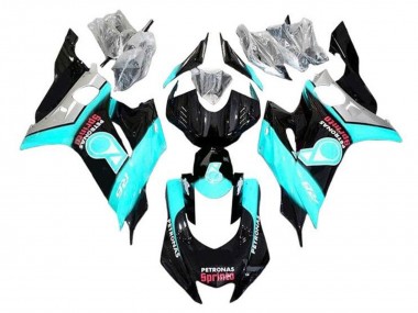 Carenagens Moto Yamaha YZF R6 2017-2023 - Turquoise Azul Preto Brilhante Petronas