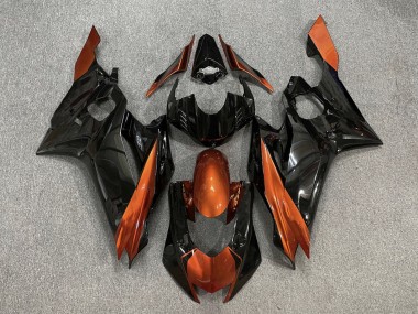 Carenagens Moto Yamaha YZF R6 2017-2023 - Laranja Preto Brilhante